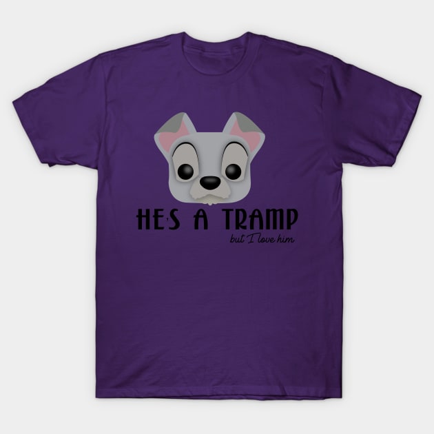 He's a Tramp T-Shirt by WereAllMadBoutique